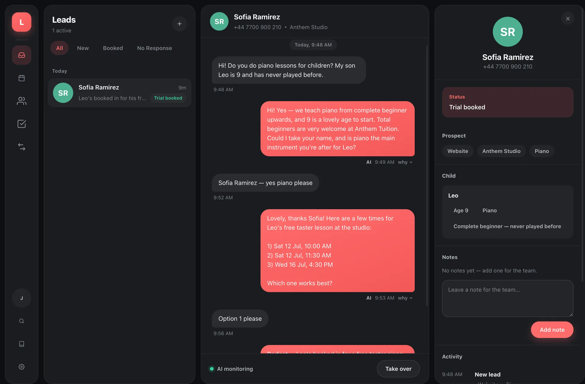 Anthem portal — trial booking workflow