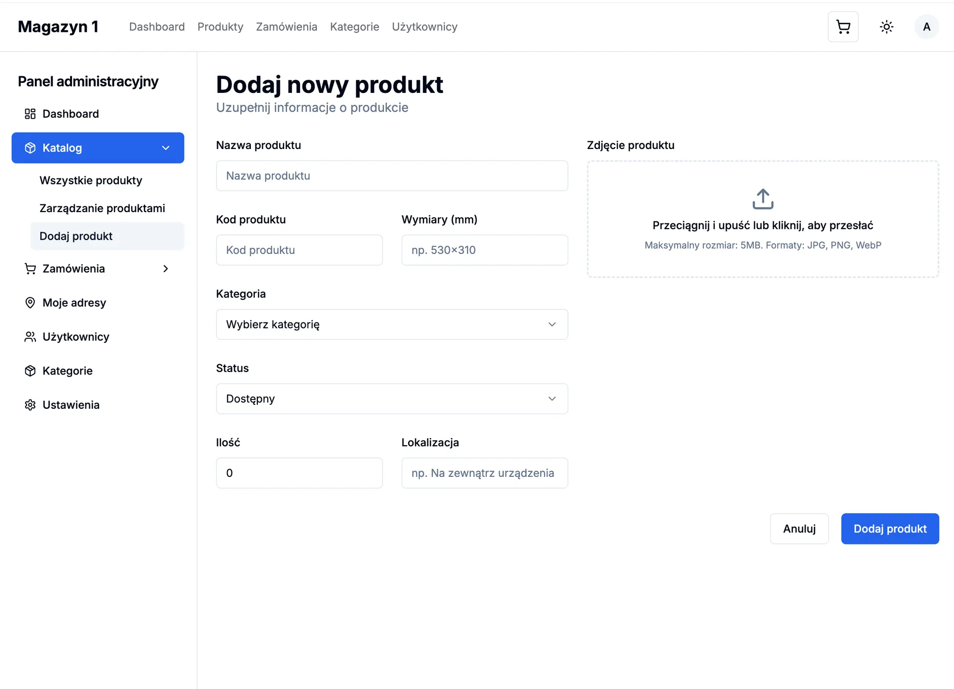 Beko PL WMS — goods-in booking