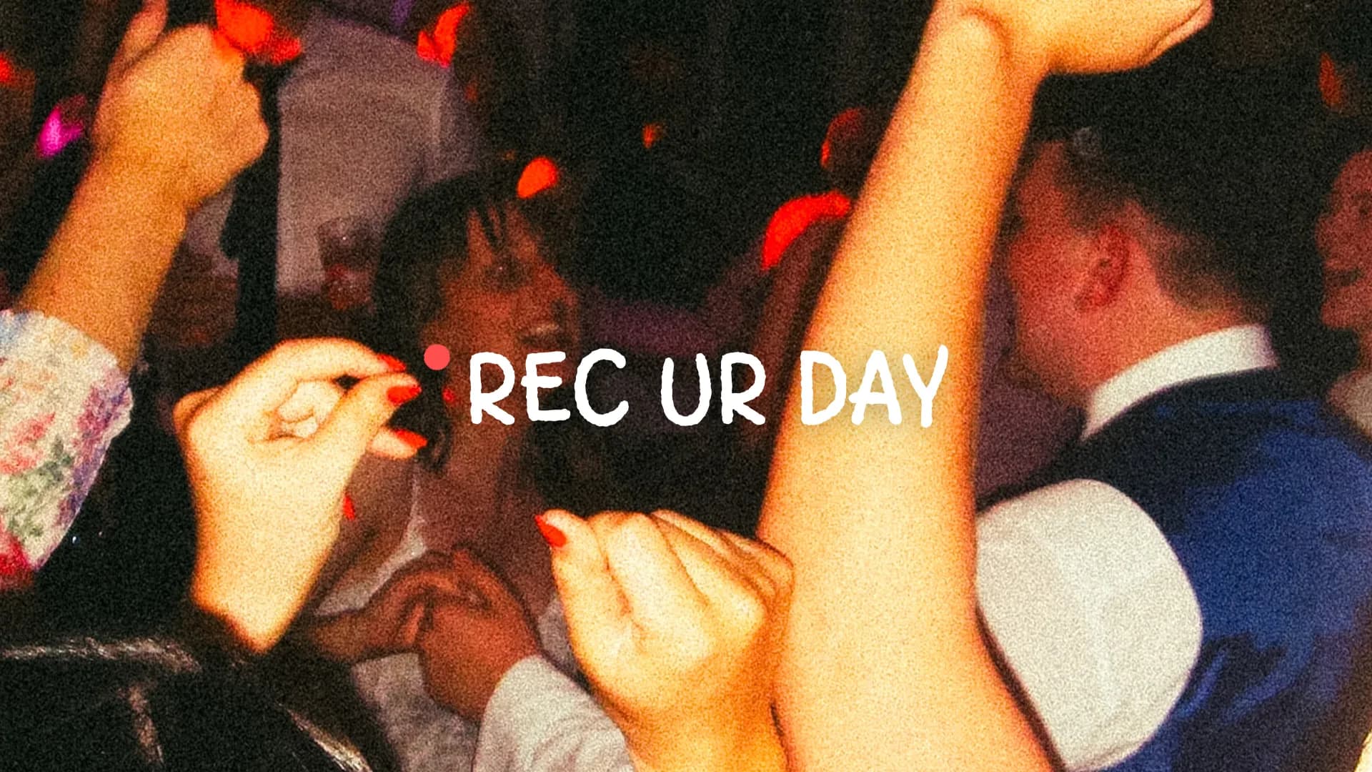Rec Ur Day — vintage camcorder hire for weddings and events, shown on the live site