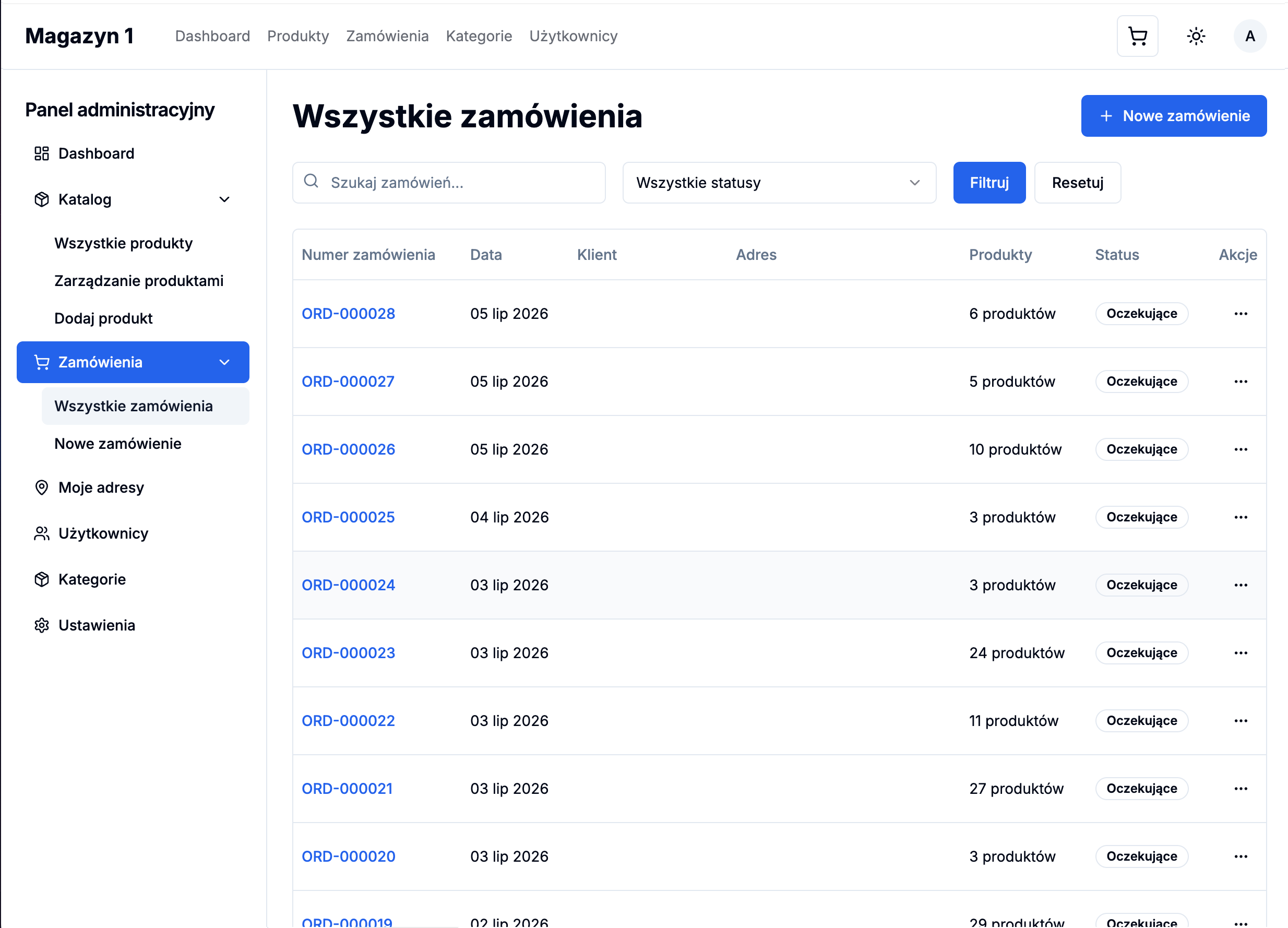 Beko PL WMS — location and bin mapping