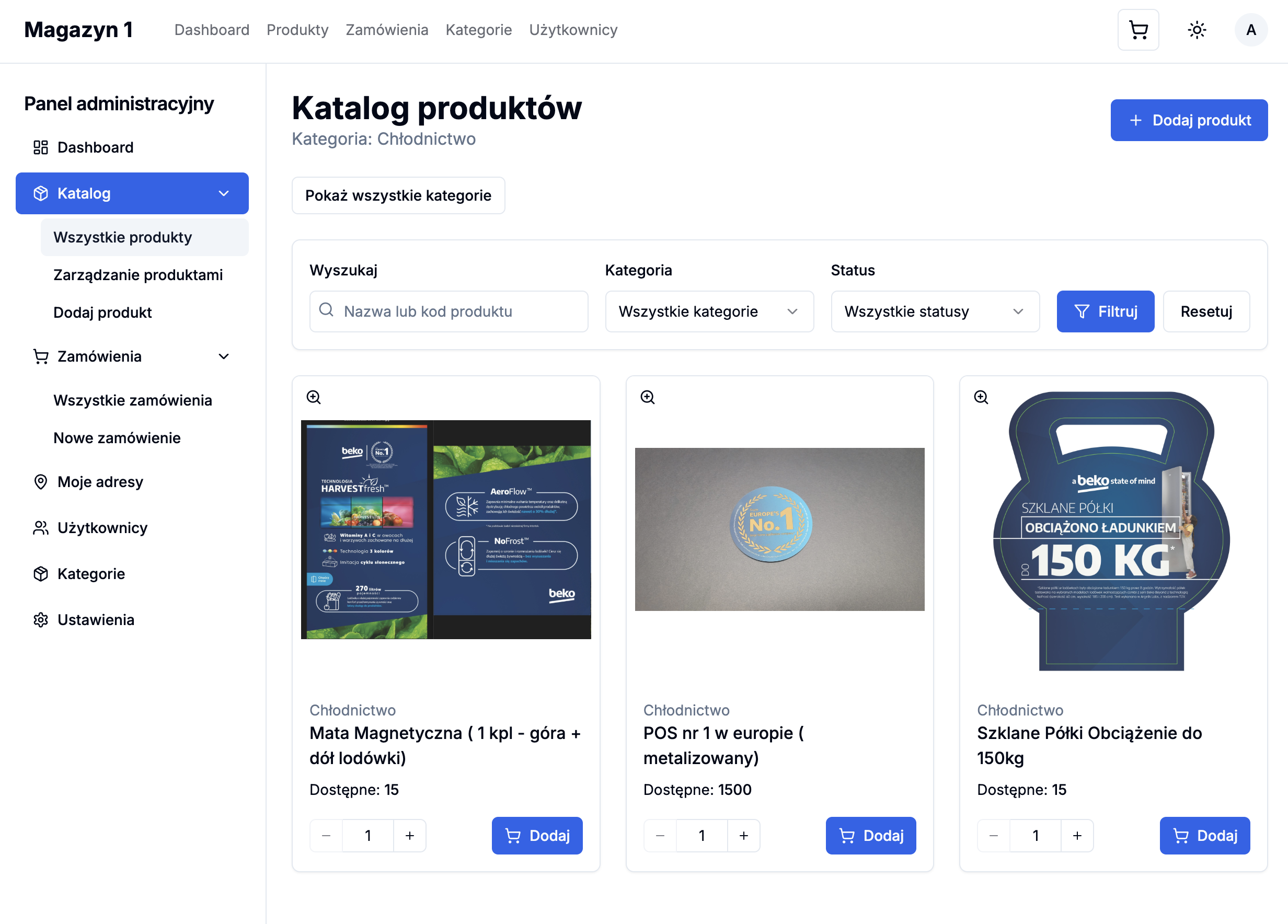Beko PL WMS — dispatch and reconciliation reporting